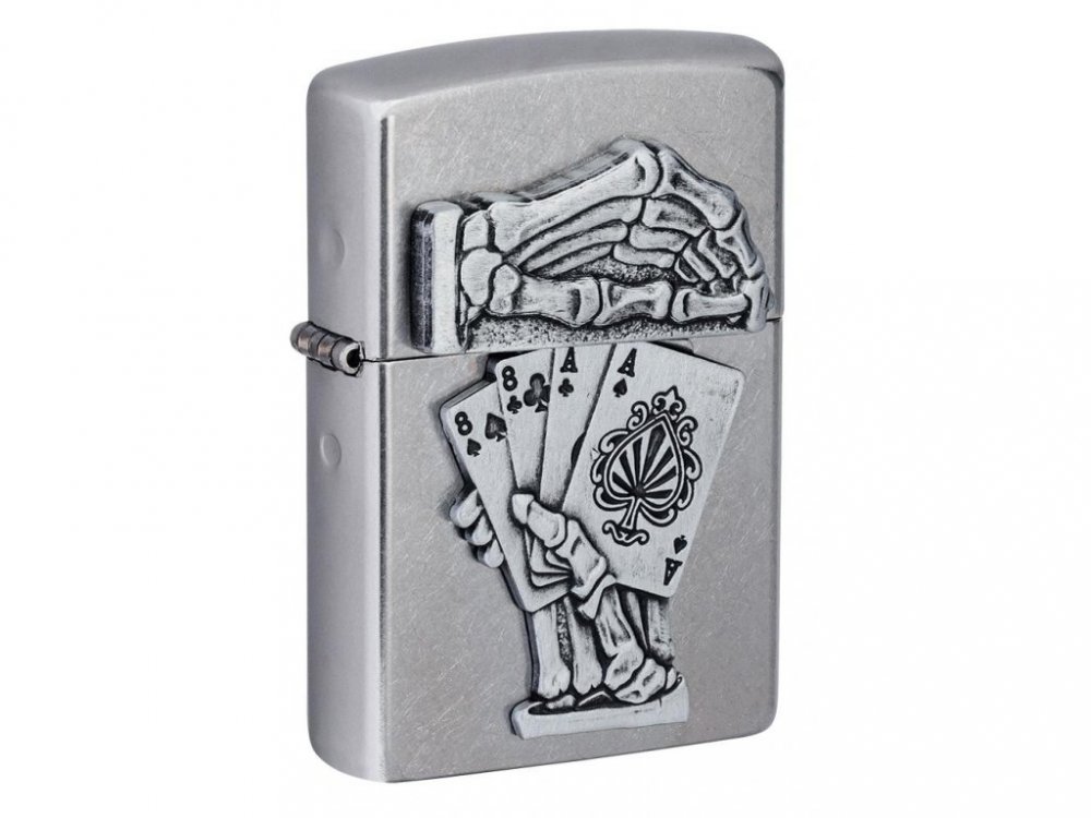 Zippo 25633 Dead Man’S Hand Emblem Design