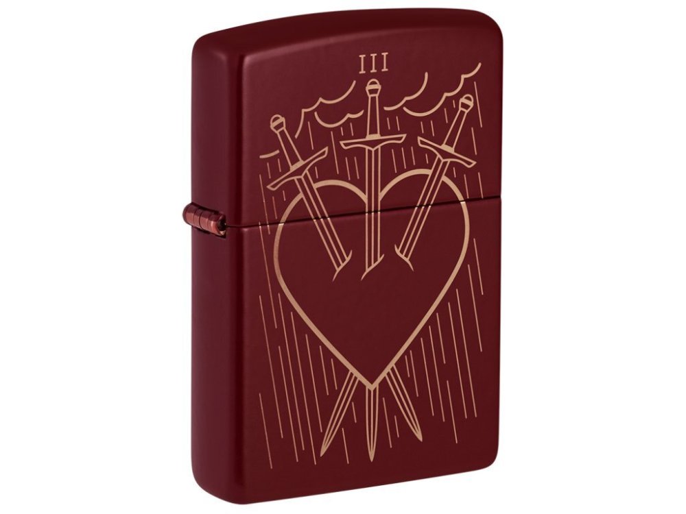Zippo 66087 Three Of Swords Design