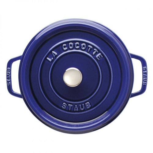 Staub Cocotte pot round 28 cm/6,7 l dark blue, 1102891