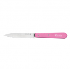 Opinel Les Essentiels N°113 serrated paring knife 10 cm, pink, 002036