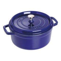 Staub Cocotte 26 cm/5,2l dark round, blue