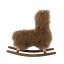 Hojdacia hračka lama Walde, hnedá, jahňacia kožušina - 82057267