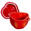 Staub Cocotte ceramic baking dish in the shape of a pepper 12 cm/0,47 l, orange-red, 40500-325