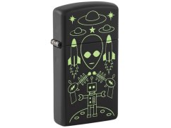 Zapalovač Zippo 66071 Slim Alien Invasion Design