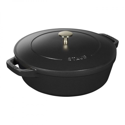Staub Cocotte 2-piece cast iron pot and pan set 24 cm, black, 14562423