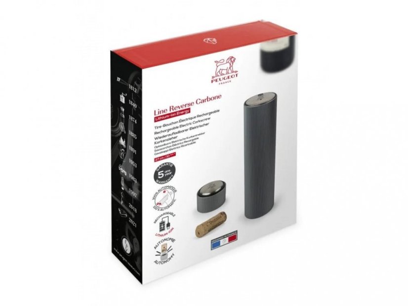 Peugeot electric corkscrew Line Reverse, black, 200985