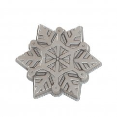 Nordic Ware Snowflake cake tin, 6 cup silver, 88248