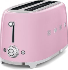SMEG 50's Retro Style Toaster 4x2, pink, TSF02PKEU