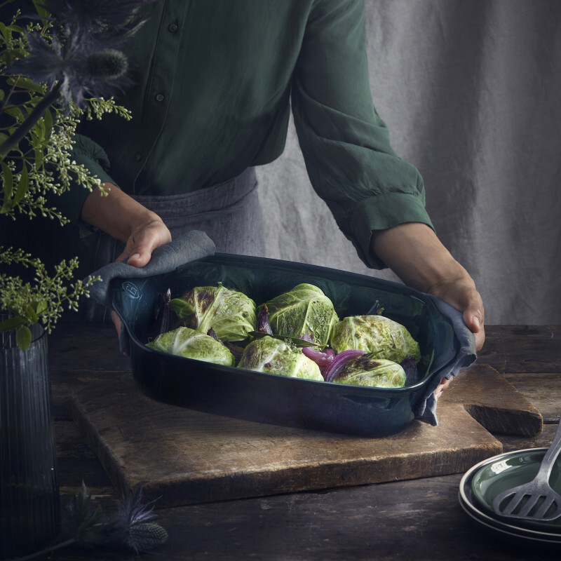 Emile Henry large baking dish 42,5 x 28 cm, dark blue Belle-Ile, 739654