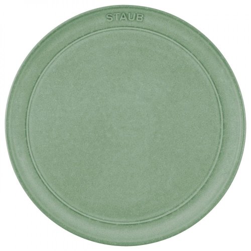 Keramický tanier Staub 22 cm, šalviovo zelený, 40508-181