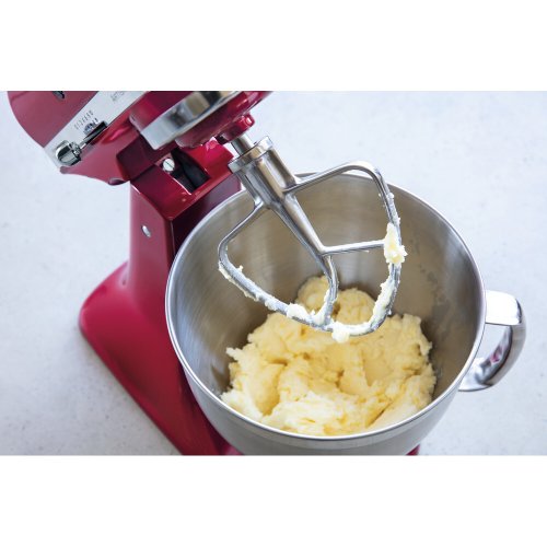 KitchenAid Stainless Steel Food Processor Whisk Set, Kneading Hook, Flat Beater and Whisk, 5KSM5TH3PSS