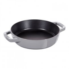 Staub cast iron pan with two handles 20 cm, grey, 12232018