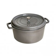 Staub Cocotte pot round, graphite grey, 26 cm