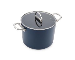 Joseph Joseph Space hrniec s nepriľnavým keramickým povrchom a pokrievkou 25 cm/8,1 l, modrý, 45045