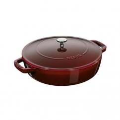 STAUB CHISTERA sauté pan with self-sealing lid 24 cm/2,4l grenadine