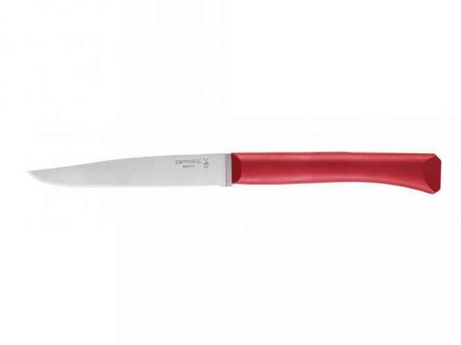 Steakový nôž Opinel Bon Appetit s polymérovou rukoväťou, červený, 001902