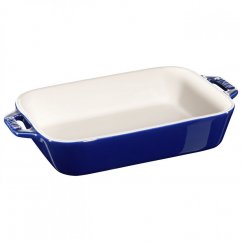 Staub ceramic baking dish 20 x 16 cm/1,1 l dark blue, 40510-813