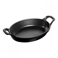 Staub cast iron oval baking dish 21 cm/0,7 l, black, 40509-391