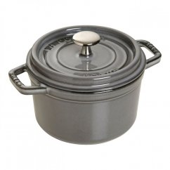 Staub Cocotte round pot 16 cm/1,2 l grey, 1101618