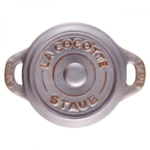 Staub Cocotte Mini Keramik-Backblech 10 cm/0,2 l, antikgrau, 40511-998