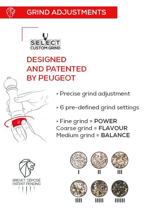 Peugeot Paris Chef u'Select Salzmühle 22 cm, Kupfer, 39813