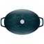Staub gusseiserne Fischpfanne mit Deckel, meerblau 32 cm, 11223337