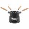 Staub mini fondue set, 4 forks 10 cm/0,25 l, black
