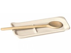 Emile Henry storage dish for cooking pots, ivory, 020262