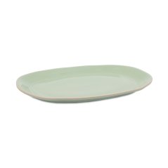 Jamie Oliver Big Love Servierplatte aus Steingut 41 x 33 cm, grün, JOBLFPLATT40