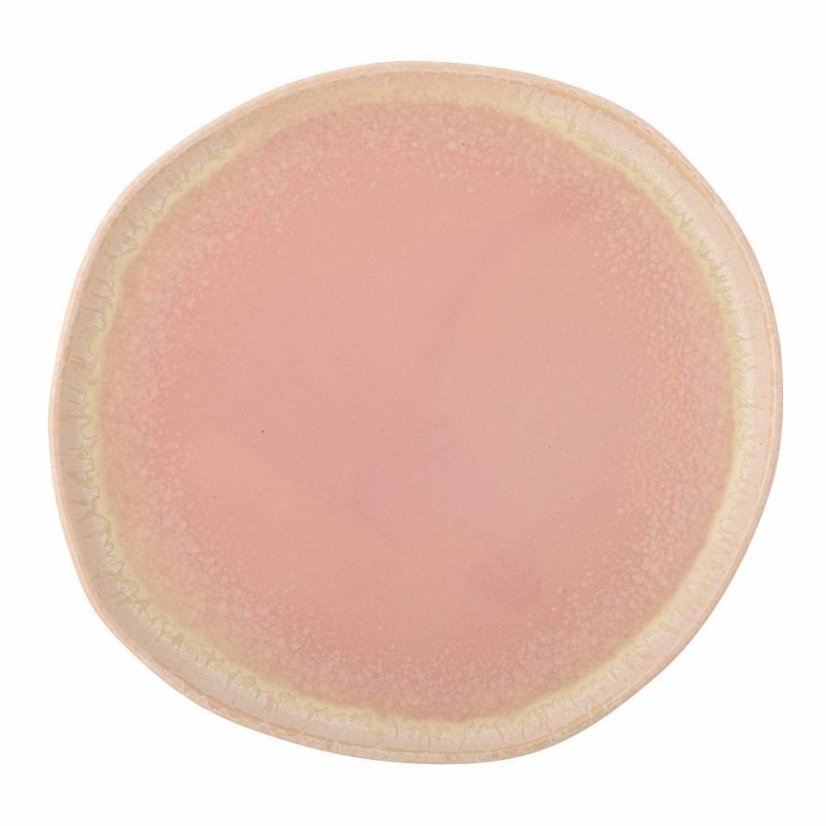 Bloomingville Louisa stoneware plate 27 cm, pink, 82060539