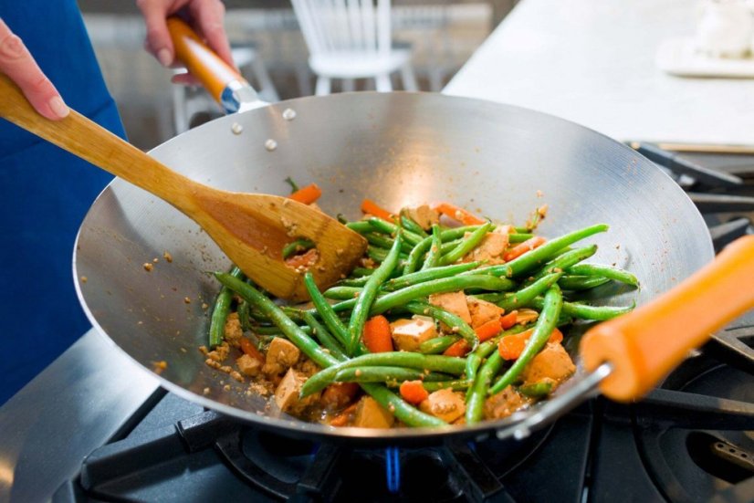 Ken Hom wok Excellence carbon steel frying pan, 32 cm, KH432003