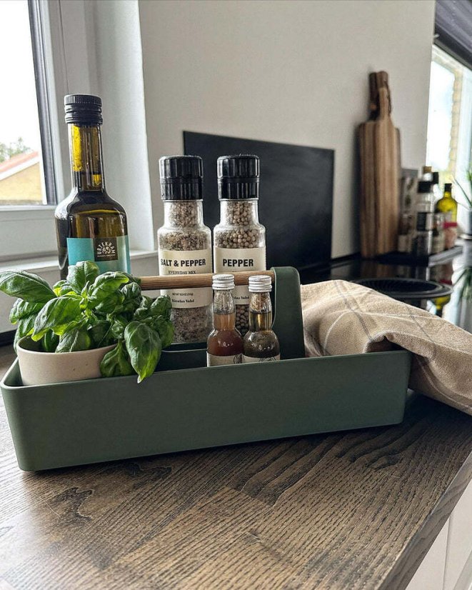 CrushGrind Basel kitchen storage box, green, 086010-0028