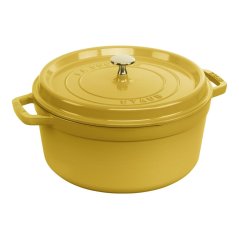 Staub Cocotte pot round 26 cm/5,2 l lemon, 1029024