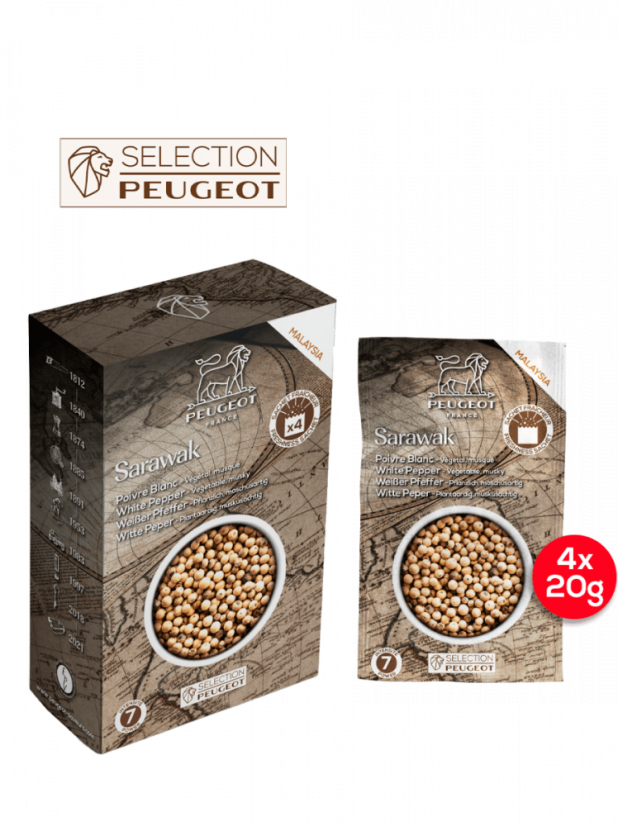 Peugeot White pepper Sarawak 4 x 20g, 42424