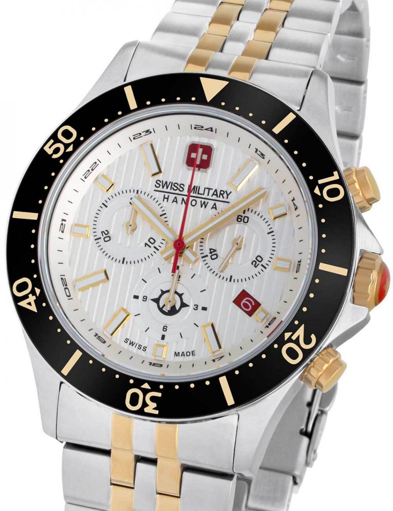 Swiss military hanowa outlet gold watch