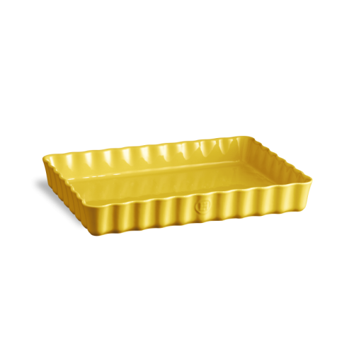 Emile Henry rectangular cake tin 24 x 34 cm, yellow Provence, 906038