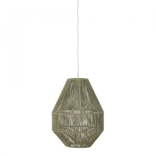 Sacco Pendant Lamp, Green, Paper - 82055108