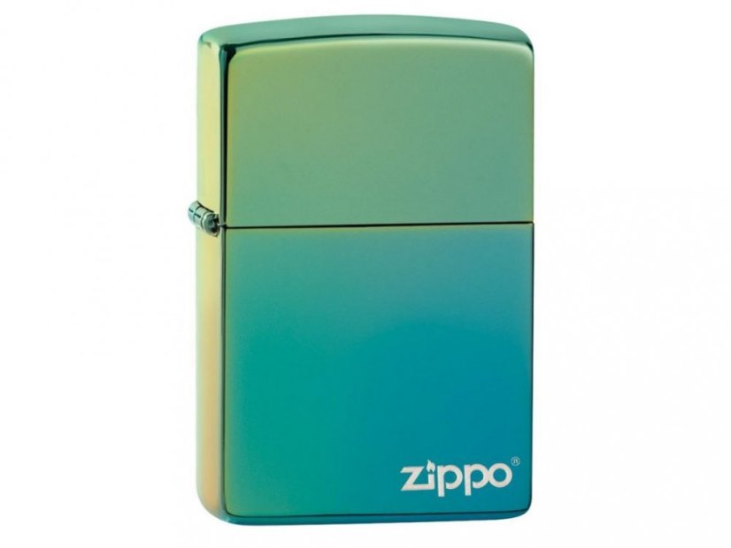 Zippo 26914 High Polish Teal Zippo Logo