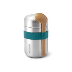 Black+Blum travel food container with spoon 0,4 l, ocean, BAM-FFB-S005