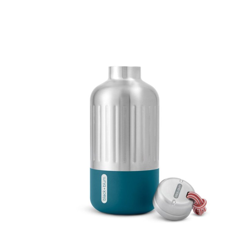 Black+Blum Explorer Edelstahl-Thermoflasche 650 ml, Ozean, BAM-EIWB-S005
