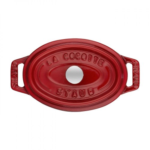 Staub Cocotte Mini Topf oval 11 cm/0,25 l Kirsche, 1101106