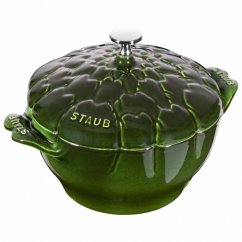 Staub Cocotte artichoke-shaped pot 22 cm, dark green, 11152285