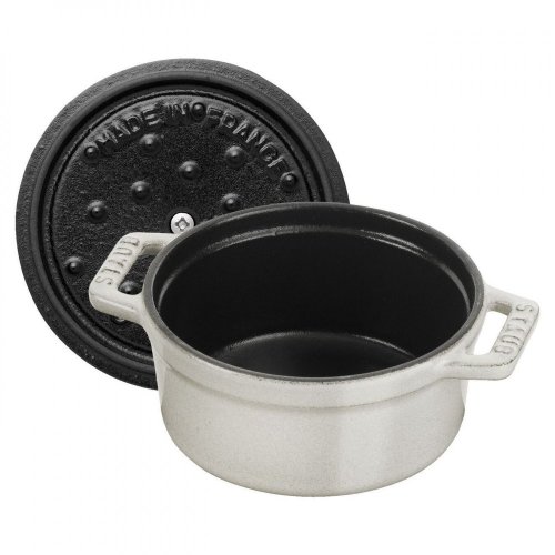 Staub Cocotte Mini pot round 10 cm/0,25 l, white truffle, 11010107