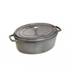 STAUB Oval pot, 33 cm/6,5 l, graphite grey