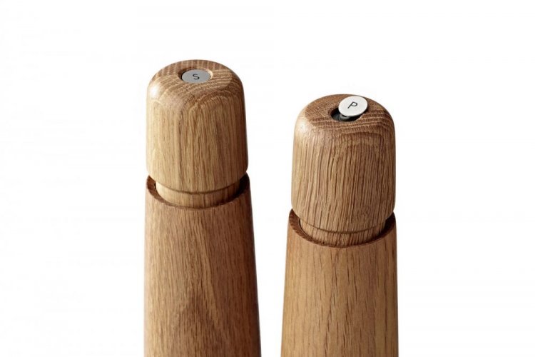 CrushGrind Stockholm set of wooden pepper and salt grinders 11 cm, 070270-2002-2PC