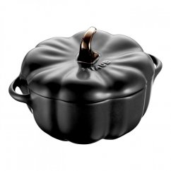Staub Cocotte ceramic baking dish in pumpkin shape 12 cm/0,5 l, black, 40508-548