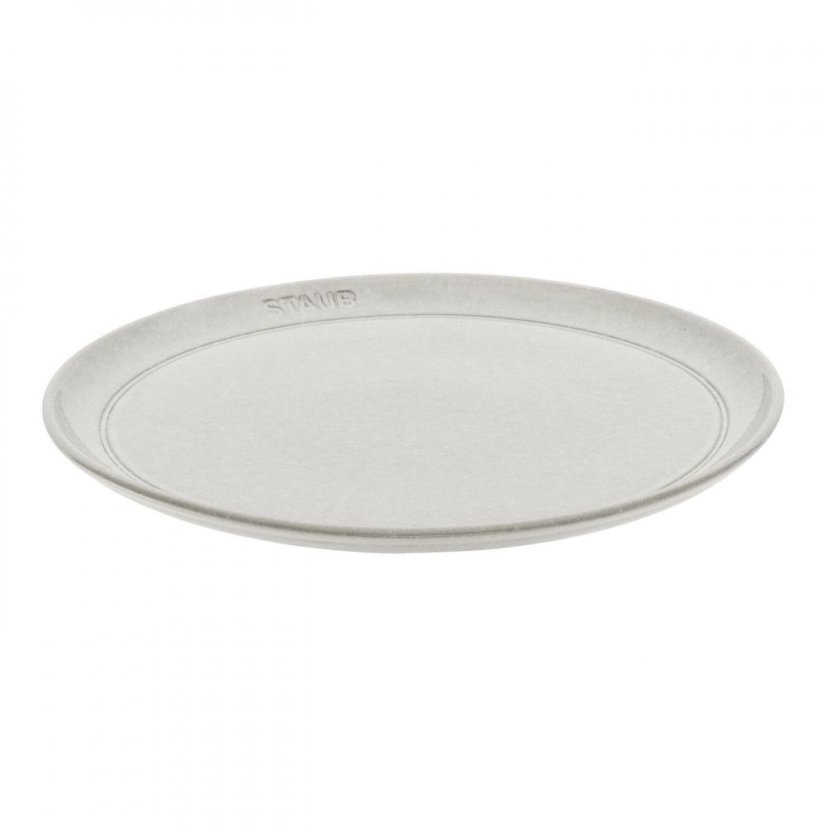 Keramický tanier Staub 26 cm, biely hľuzovkový, 40508-028