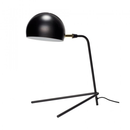 Stolní lampa, kovová, černá - 370410