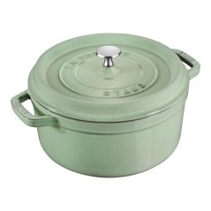 Staub Cocotte round pot 24 cm/3,8 l sage green, 11024115