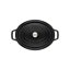 Staub Cocotte Topf oval 23 cm/2,3 l schwarz, 1102325